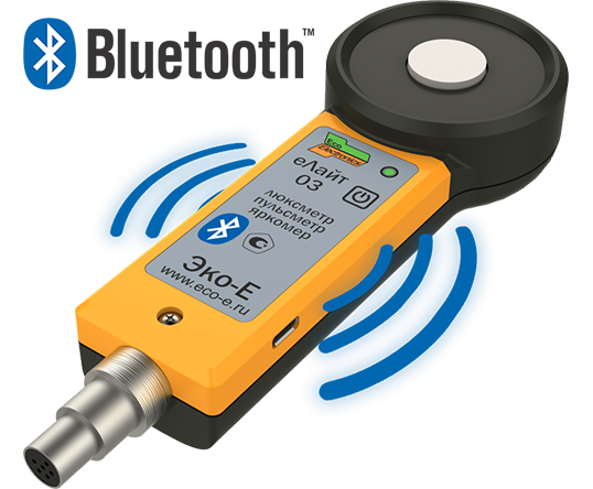 Люксметр-пульсметр-яркомер для смартфона ЕЛАЙТ03-БТ Люксметр-пульсметр-яркомер для смартфона ЕЛАЙТ03-БТ